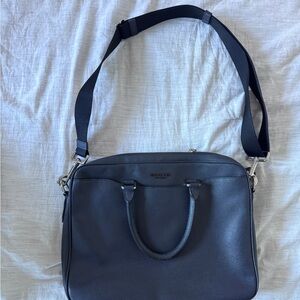 Coach Navy Leather Men's Briefcase
